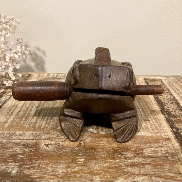 Wooden Frog Guiro Musical Instrument Croaking Frog Drum Rasp - Picture 10 of 12